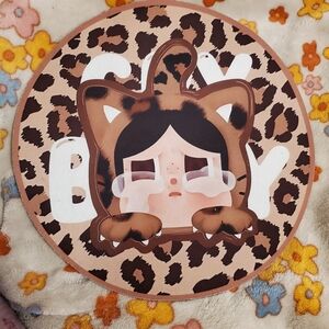 Popmart Crybaby Wild But Cutie Mousepad - Leopard Print / Cheetah Print